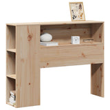 Headboard with Storage 90 cm Solid Wood Pine 855642