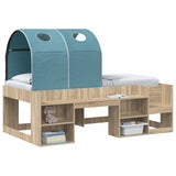Bed Tunnel for Kids Loft Bed 2 pcs Light Blue Polyester 893703