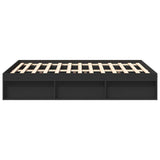 Bed Frame without Mattress Black 120x190 cm Small Double Small Double 3203895