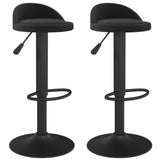 Bar Stools 2 pcs Black Velvet 333598