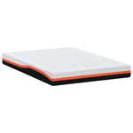 Mattress White and Grey 140 x 200 cm Gel Memory Foam 4106354
