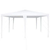 Party Tent White 400 x 400 x 266 cm Polyethylene and Steel 42003421