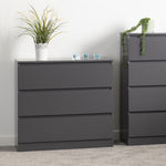 ZNTS Malvern 3 Drawer Chest 100-102-137