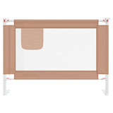 Toddler Safety Bed Rail Taupe 90x25 cm Fabric 10216