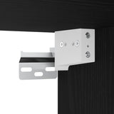 ZNTS LED TV Cabinet Black Oak 40x30x60,5cm cm Engineered Wood 863096