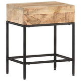 Side Table 40x30x50 cm Solid Rough Mango Wood 320938