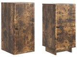 Cabinet Set 2 pcs Smoked Oak 34.5 x 33 x 90 cm Engineered Wood 3416372