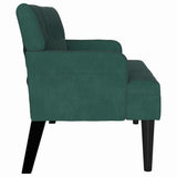 Chesterfield Bench Dark Green 112 x 65.5 x 75 cm Velvet 42019288