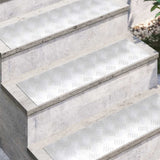 Checker Plates 4 pcs Silver 70 x 20 cm Aluminium 4104256