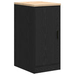 ZNTS Garage Cabinets 2 pcs Black Engineered Wood 3328297