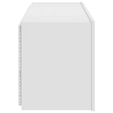 TV Wall Cabinet with LED Lights White 100x35x41 cm 837323