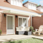 Retractable Awning Manual Cream 400x200 cm Fabric 3329769