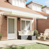 Retractable Awning Manual Cream 400x200 cm Fabric 3329769