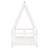 Kids Bed Frame White 70x140 cm Solid Wood Pine 834457