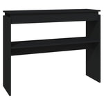Console Table Black 102x30x80 cm Engineered Wood 808324