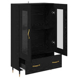 Highboard Black Oak 69.5 x 31 x 115 cm Engineered Wood 882552