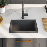 Handmade Kitchen Sink Black Stainless Steel 145082