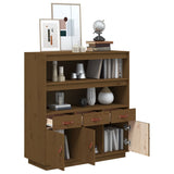 Highboard Honey Brown 100x40x108.5 cm Solid Wood Pine 820165