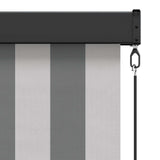 Roller Blind Anthracite and White 100 x 250 cm 42037180