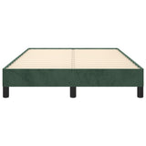 Bed Frame without Mattress Dark Green 120x190 cm Small Double Velvet 379505