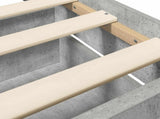 Bed Frame with Storage Concrete Grey 80 x 200 cm 3429514