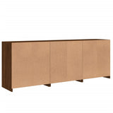 Sideboard with LED Lights Brown Oak 181.5x37x67 cm 3209008