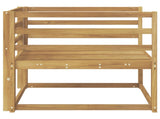 Outdoor Middle Sofa Solid Acacia Wood White 3438993