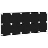 Bed Headboard Black Oak 200 x 1.5 x 80.5 cm Engineered Wood 863158