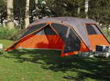 Family Tent with Porch 6-Person Grey and Orange Waterproof 94550