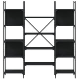 Bookshelf Black Engineered wood Large Bookshelf Rectangular 838858