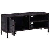 TV Cabinet Black 90x30x40 cm Solid Pinewood 349916