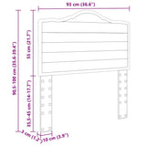 Headboard White Engineered wood 888044