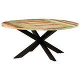 Dining Table Round 175x75 cm Solid Reclaimed Wood 321685