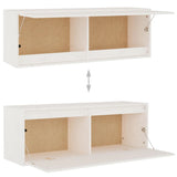 TV Cabinets 4 pcs White Solid Wood Pine 3100180