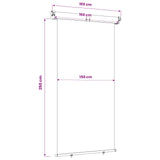 Balcony Side Awning 100% polyester iron steel 42035278