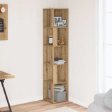 Corner Cabinet Artisan Oak 33x33x165 cm Engineered Wood 856725