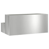 Garden Planter Silver 100 x 60 x 45 cm Galvanised Steel 865874