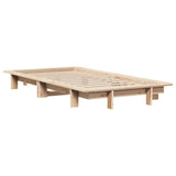 Bed Frame without Mattress 100x200 cm Solid Wood Pine 850665