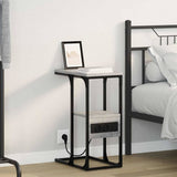 Bedside Cabinet Grey sonoma 41.5 x 26 x 60.5 cm Engineered wood 859608
