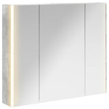 Bathroom Mirror Cabinet Concrete Grey 83.5 x 15.5 x 70 cm 889266