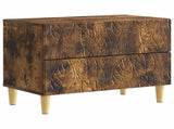 Bedside Table Smoked Oak 62 x 34.5 x 48 cm Engineered Wood 895010