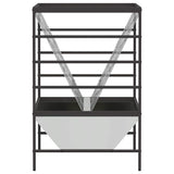 Livestock Feeder Silver 100 x 60 x 90 cm Galvanised Steel 874659