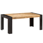 ZNTS Dining Table 180x90x76 cm Solid Mango Wood 3060201