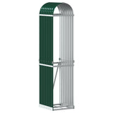Log Holder Green 40x45x170 cm Galvanised Steel 364538