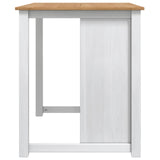 Kitchen Trolley PANAMA 2 pcs White and Honey Wax Solid-Pine 3425393
