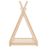 Kids Bed Frame Solid Pine Wood 80x160 cm 283356