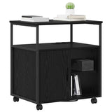 Cabinet with Charging Station Black Oak 61 x 46 x 67 cm 859830