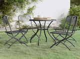 Garden Dining Set Anthracite Expanded metal mesh with e-coating 3084708