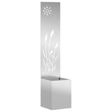 Garden Privacy Screen Silver 32 x 150 cm Galvanised steel 876362