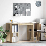 Desk with Shelf Sonoma Oak 130 x 50.5 x 75 cm Engineered Wood 869500